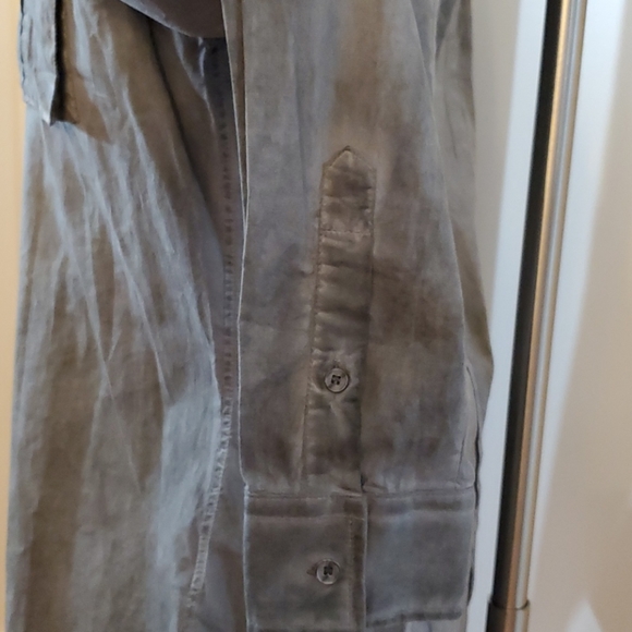 NWT le chateau Grey Large Dress Shirt Large Slim - Picture 7 of 11